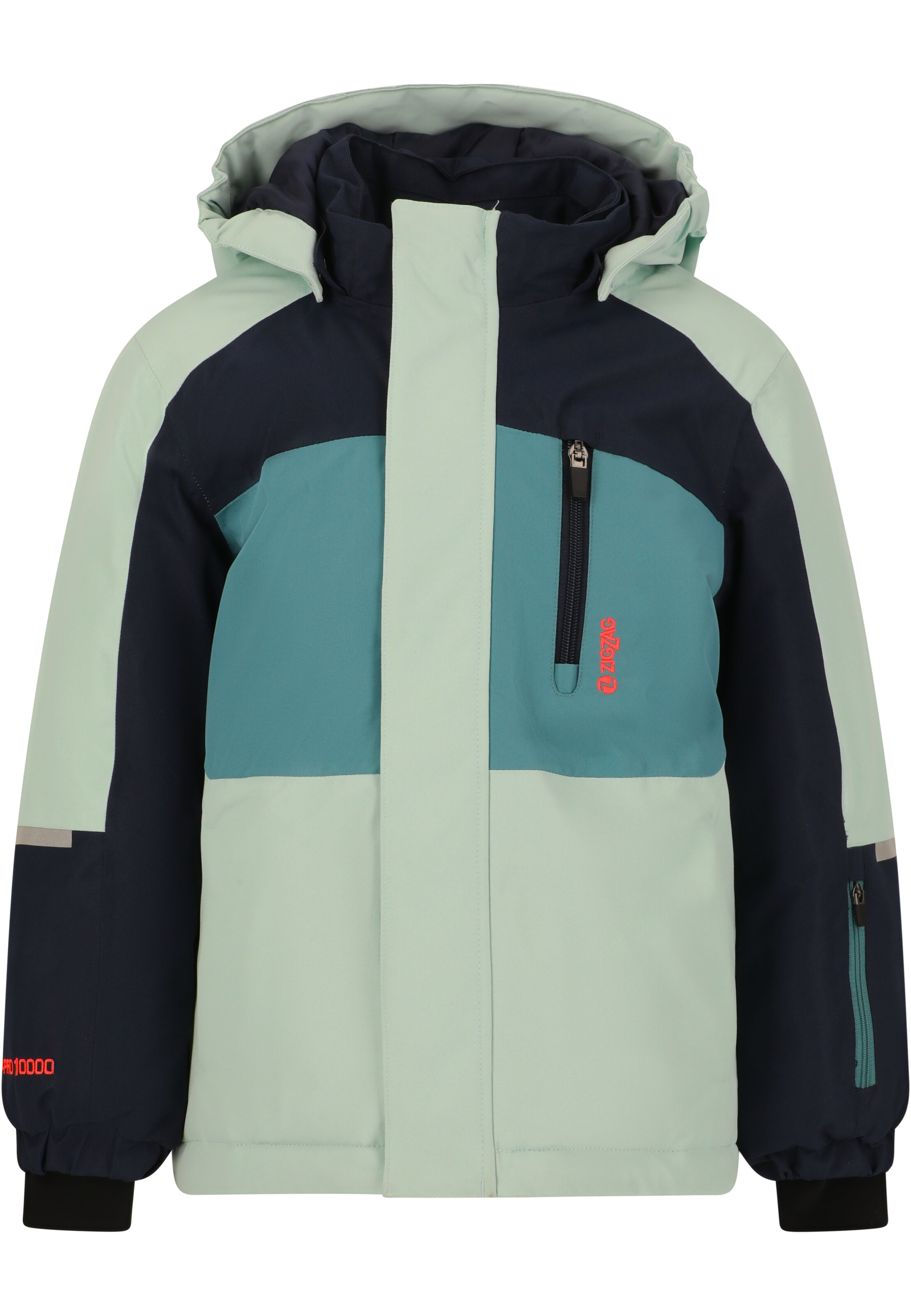 ZigZag Winter Jacket 'Scout' in Blue: front