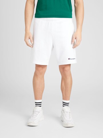 Champion Authentic Athletic Apparel - regular Pantalón en blanco: frente