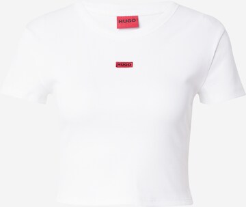 HUGO - Camiseta 'Deluisa_1' en blanco: frente