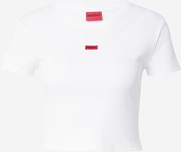 HUGO Red - Camiseta 'Deluisa_1' en blanco: frente