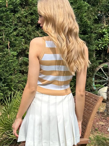 Tops en tricot Trend Alaçatı Stili en beige