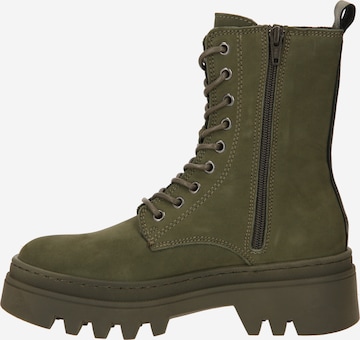 Apple of Eden Lace-Up Ankle Boots 'DARCY' in Green