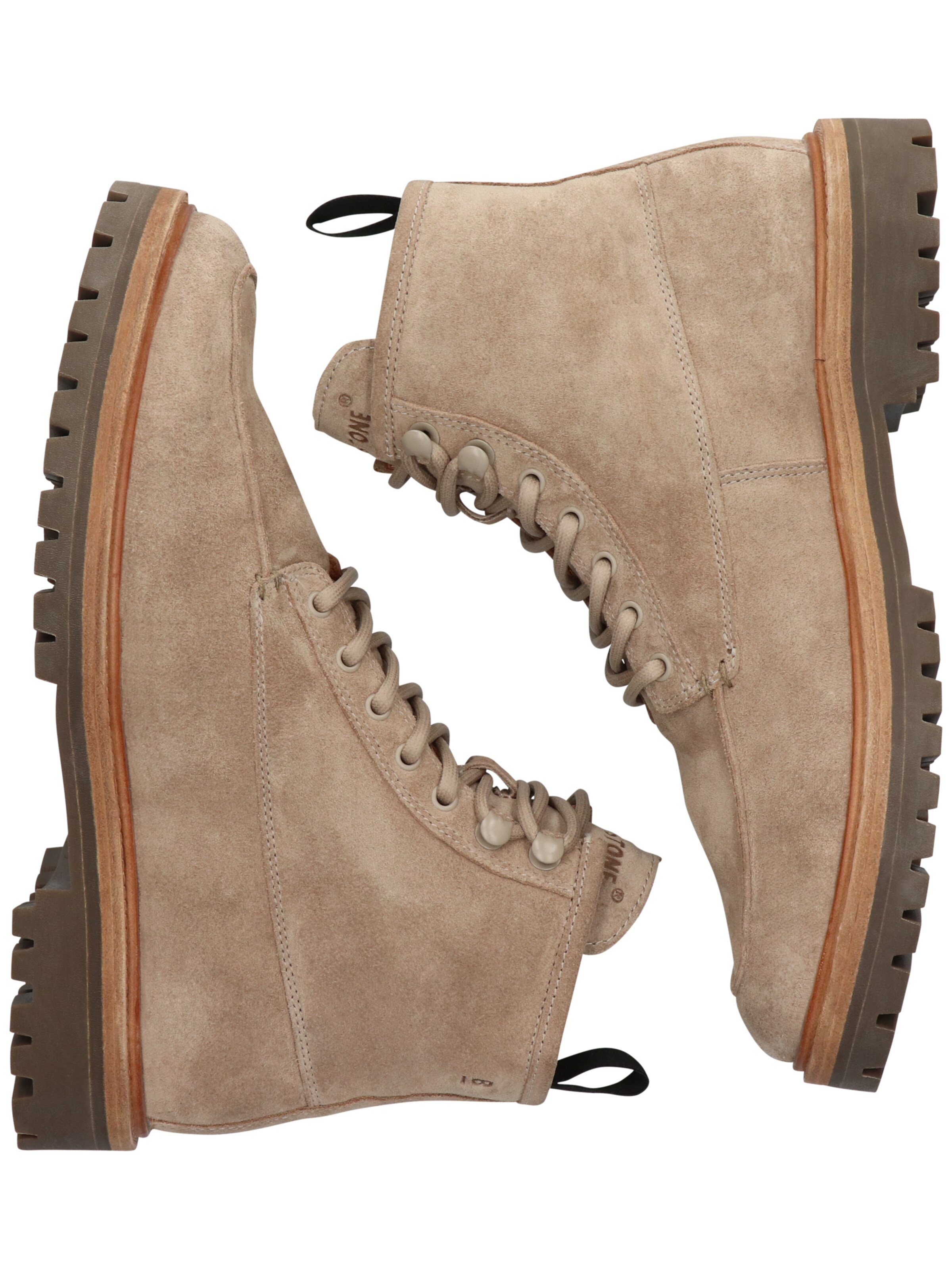 BLACKSTONE - Botas com atacadores 'Gastown Boaz CG164' em bege