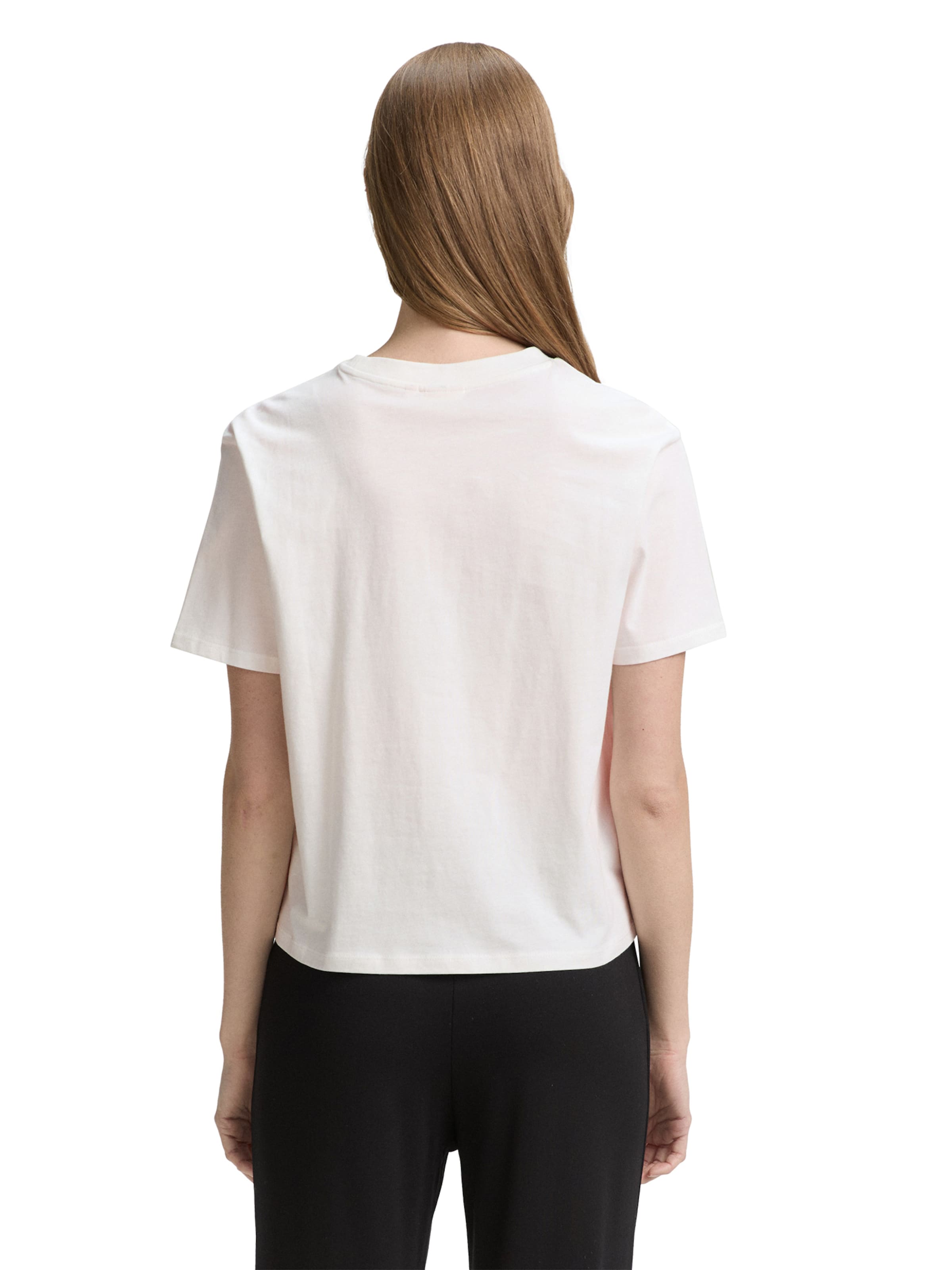 TOM TAILOR Majica | bela barva