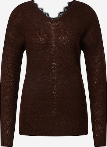 VERO MODA Sweater 'STINNA' in Brown: front