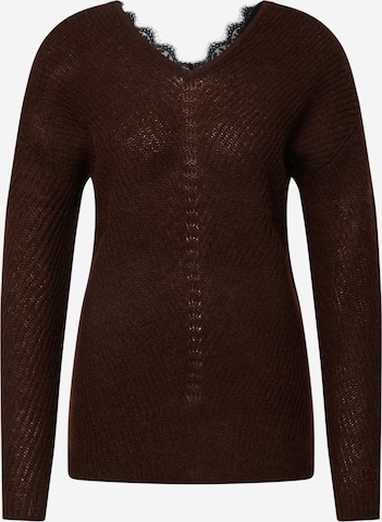 Pull-over 'STINNA' VERO MODA en marron : devant