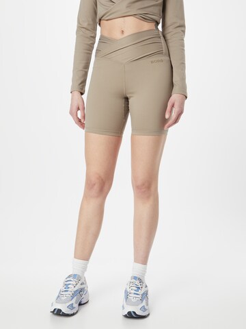 BJÖRN BORG Skinny Sportshorts in Grau: predná strana