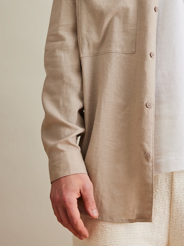 DAN FOX APPAREL - Ajuste confortable Camisa 'Luis' en beige