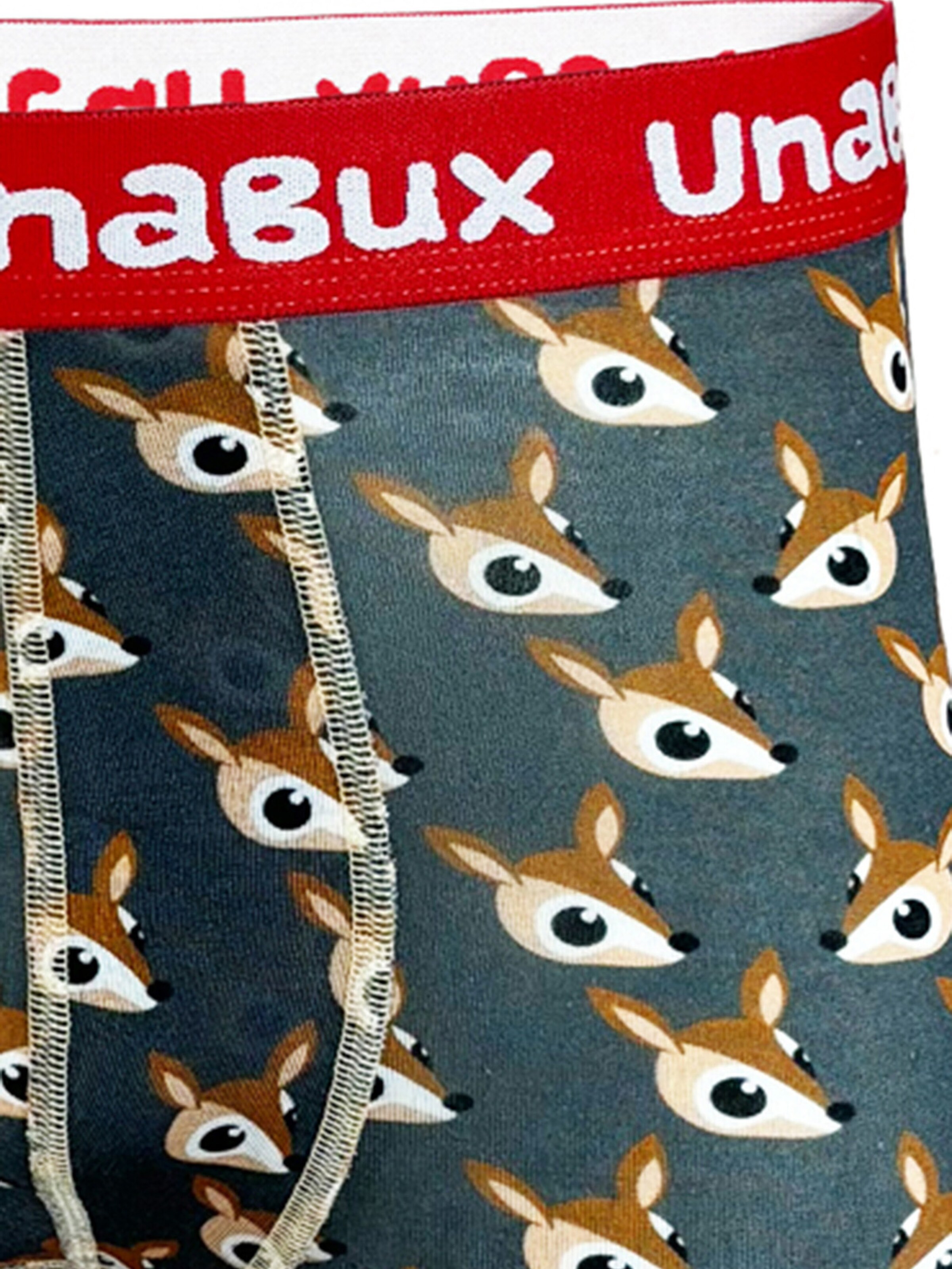 Boxers ' BLACK WHITE RABBIT ' UNABUX en marron