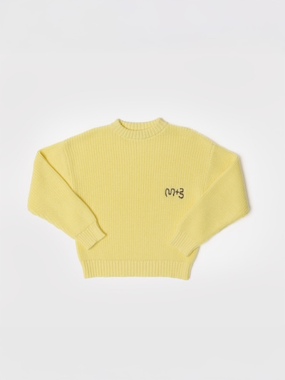 Maru + Bo Trui 'EMBROIDERED LOGO SWEATER' in 80-92 in de kleur Geel, Productweergave
