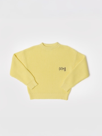 Maru + Bo Pullover 'EMBROIDERED LOGO SWEATER'‌‌ in Gelb: Vorderseite