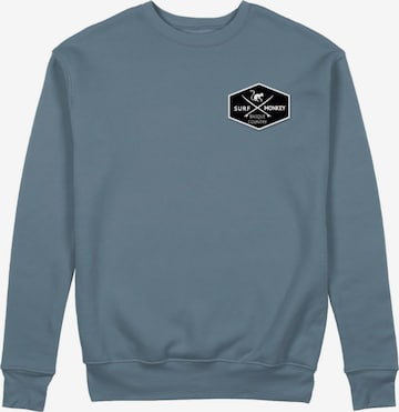 Sweat-shirt Surf Monkey en bleu : devant