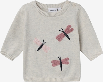 NAME IT Sweater 'HISOLLI' in mottled beige / Pink / Pitaya / Black, Item view