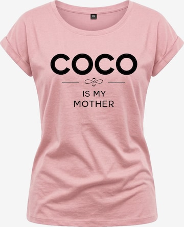 MAKAYA Shirt 'Cocois my Mother' in Pink: front
