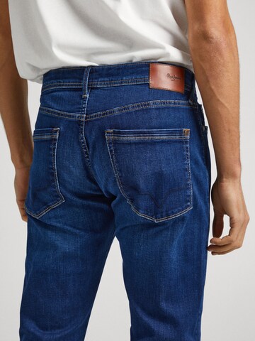 Coupe slim Jean 'Stanley' Pepe Jeans en bleu