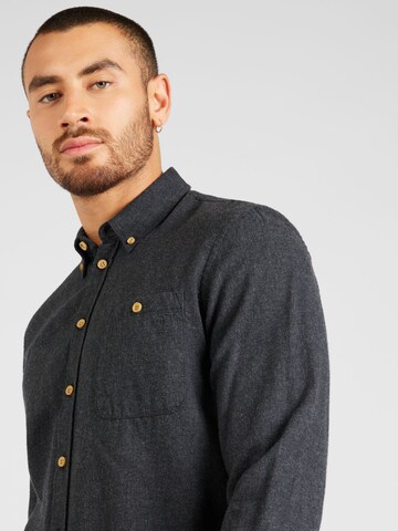 BLEND Regular fit Button Up Shirt in Black