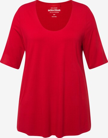 T-shirt Ulla Popken en rouge : devant