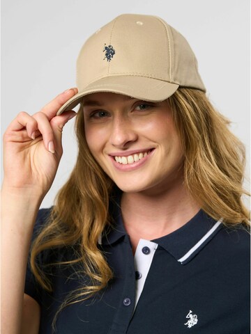 U.S. POLO ASSN. Hætte 'Mika' i beige: forside