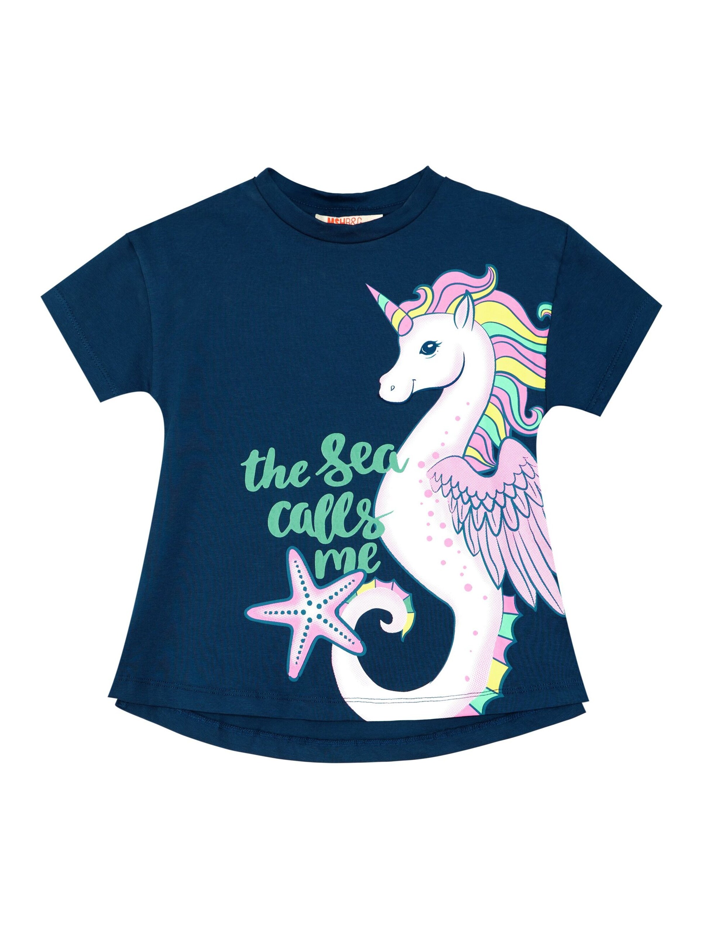 Survêtement 'Sea Horse Unicorn' Denokids en bleu