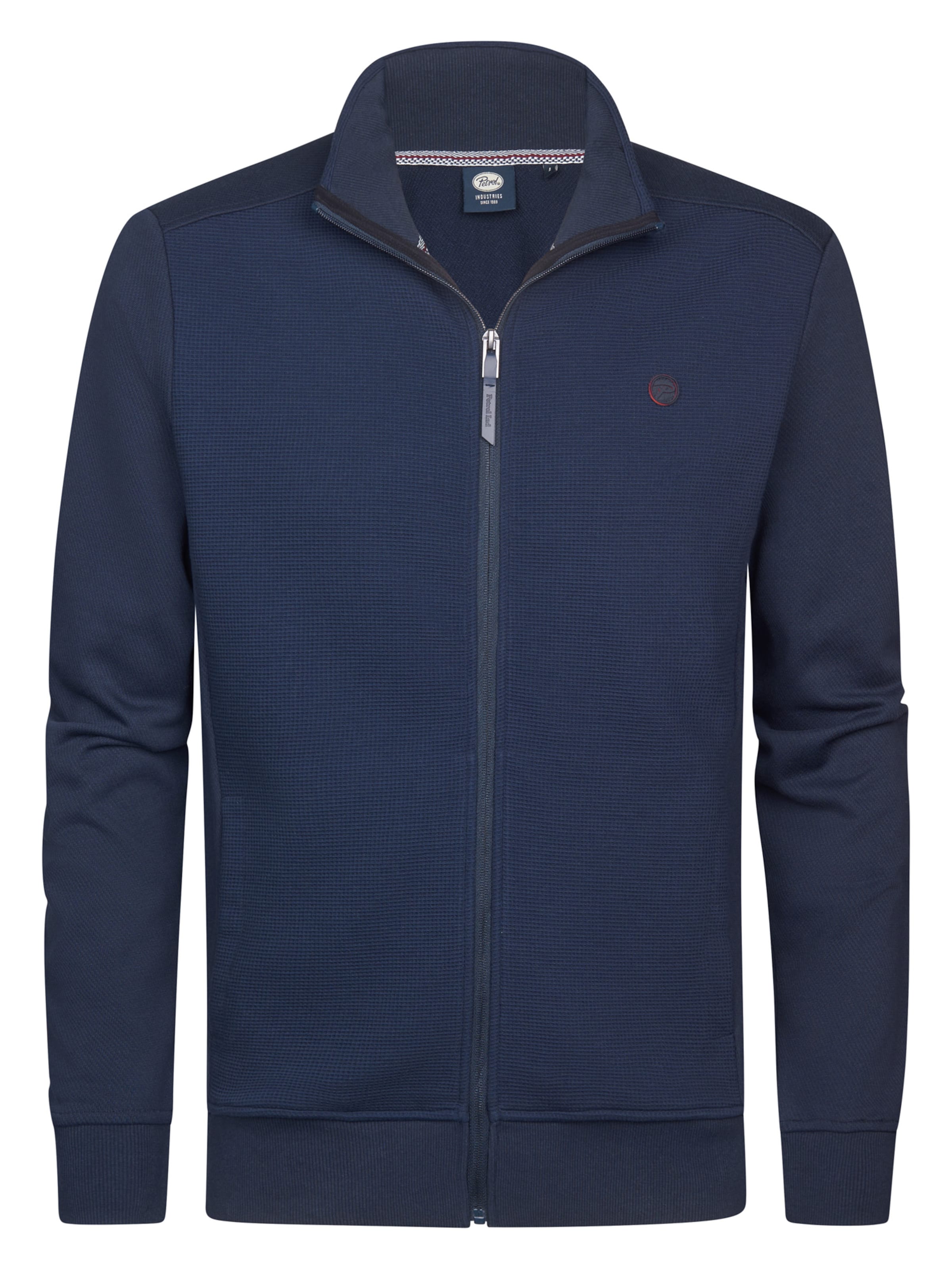 Petrol Industries Knit cardigan 'Ruta' in Blue: front