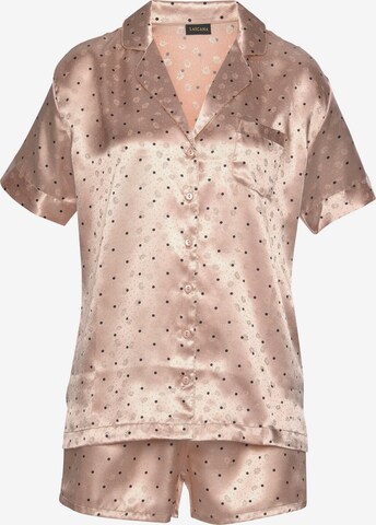 s.Oliver Kort pyjamas i beige: framsida