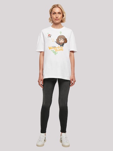 T-shirt 'Harry Potter Hermione Granger Wingardium Leviosa' F4NT4STIC en blanc