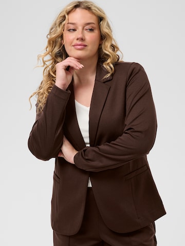 KAFFE CURVE Blazer 'KC Jenna' in Braun: Vorderseite
