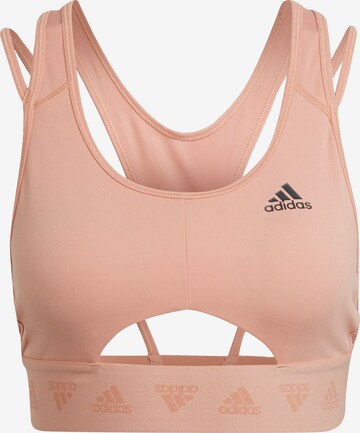 ADIDAS SPORTSWEAR Bustier Športni nederček | roza barva: sprednja stran