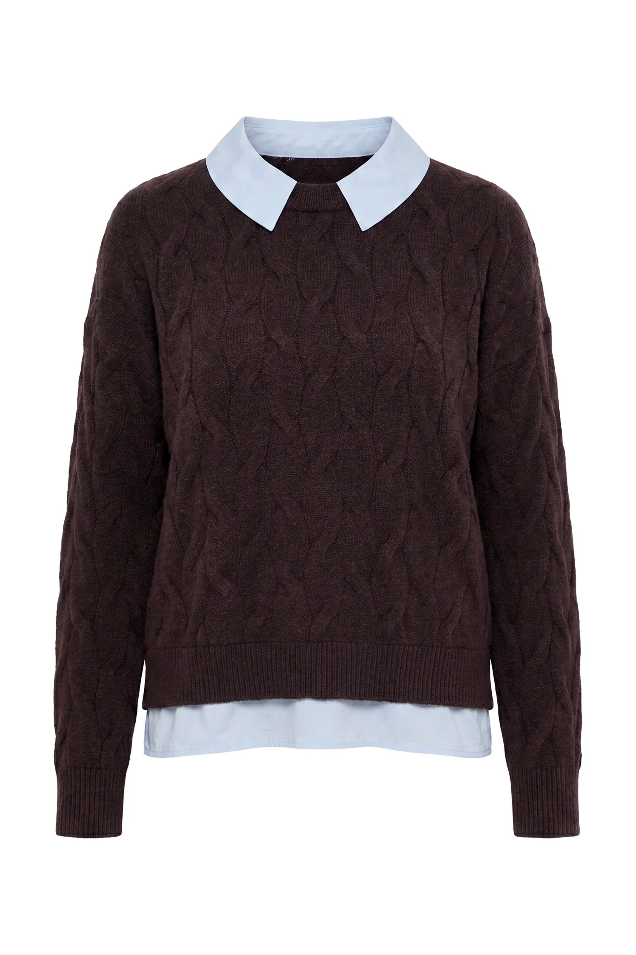 Ulla Popken Pullover in Braun: Vorderseite