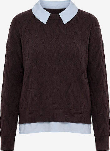 Ulla Popken Pullover in Braun: Vorderseite