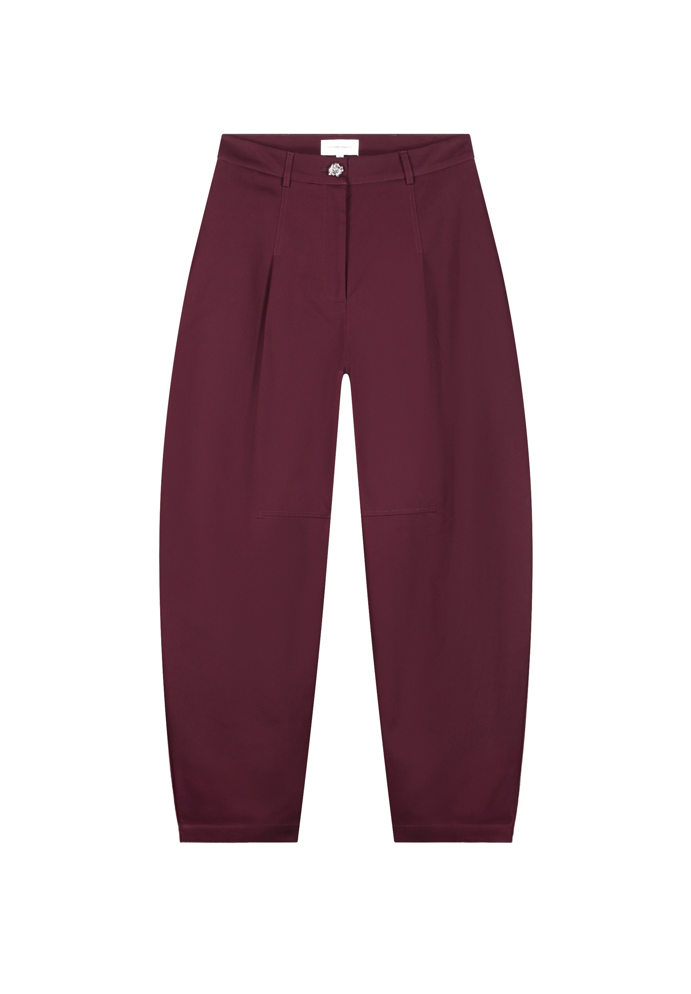 Effilé Pantalon Fabienne Chapot en rouge : devant