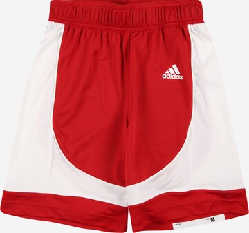Loosefit Pantalon de sport ADIDAS PERFORMANCE en rouge : devant