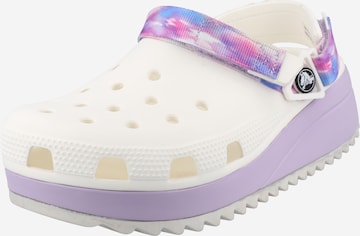 Crocs Clogs in White: front