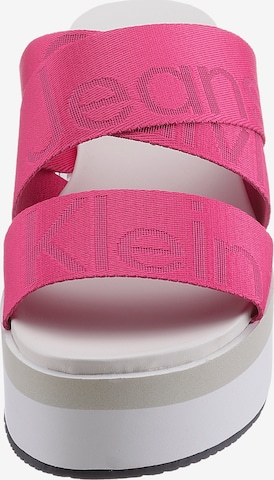 Calvin Klein Jeans Pantolette in Pink