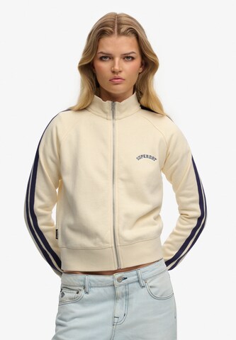 Superdry & Co Sweatvest 'Essential' in Wit: voorkant