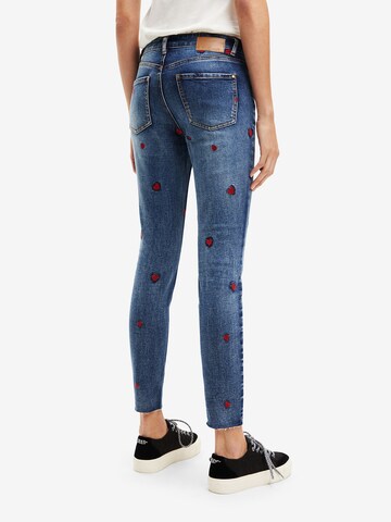 Desigual Skinny Kavbojke 'Amore' | modra barva