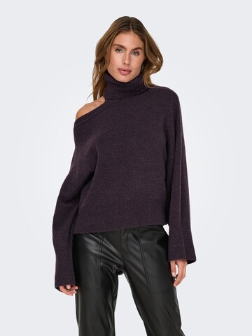 JDY Sweater 'JDYDebbie' in Purple: front