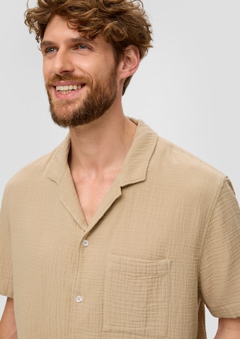 s.Oliver Regular fit Overhemd in Beige