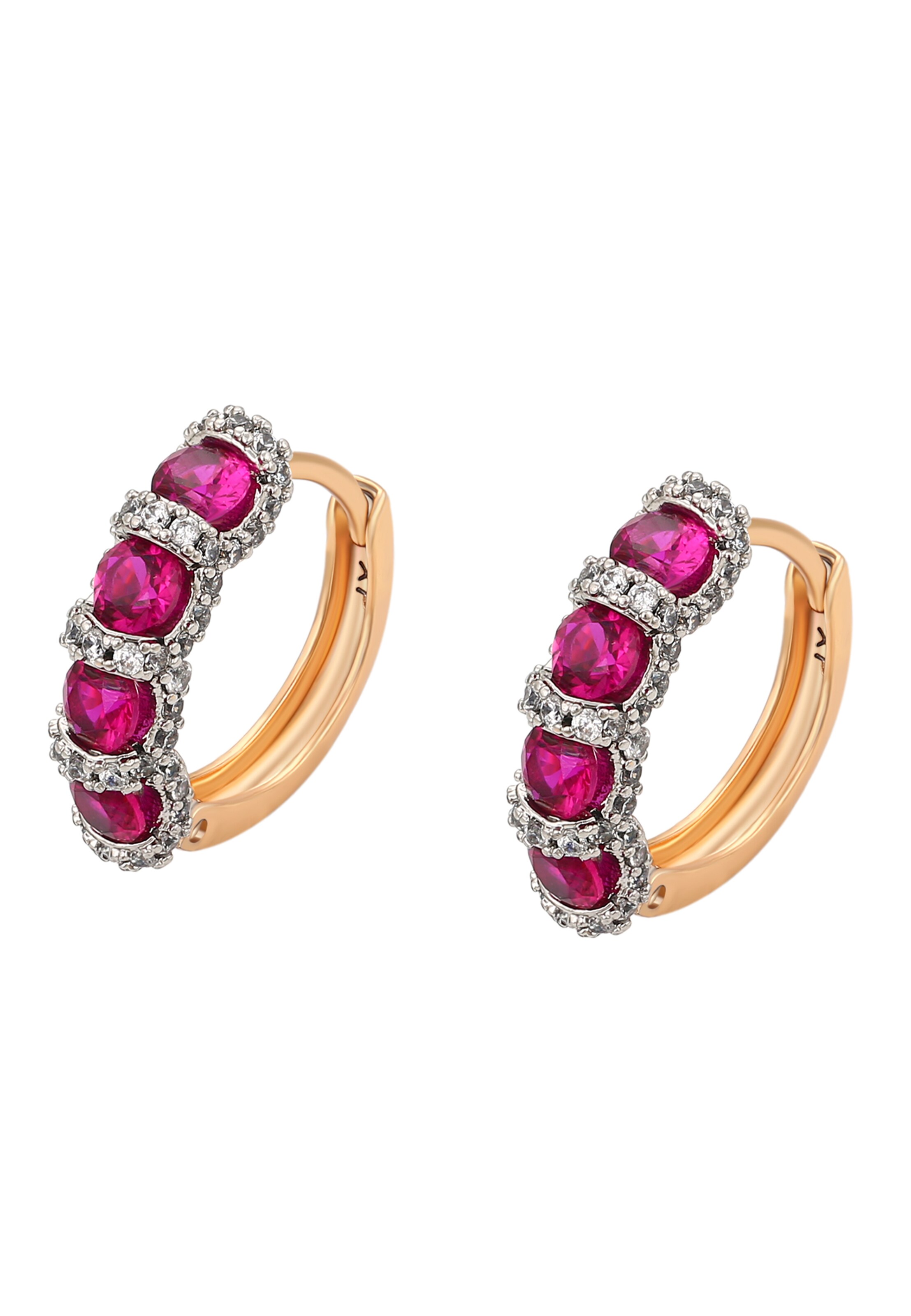 faina - Pendientes en oro: frente