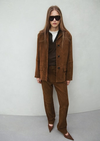 MANGO Between-Season Jacket in Brown