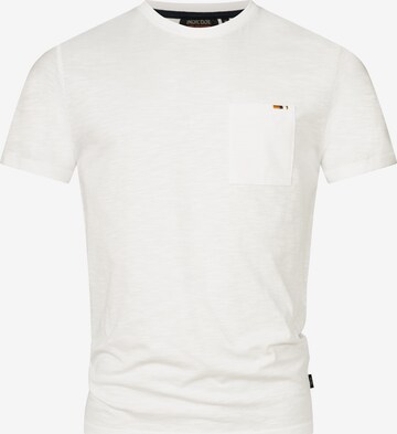 INDICODE JEANS Shirt 'Andorra' in Wit: voorkant