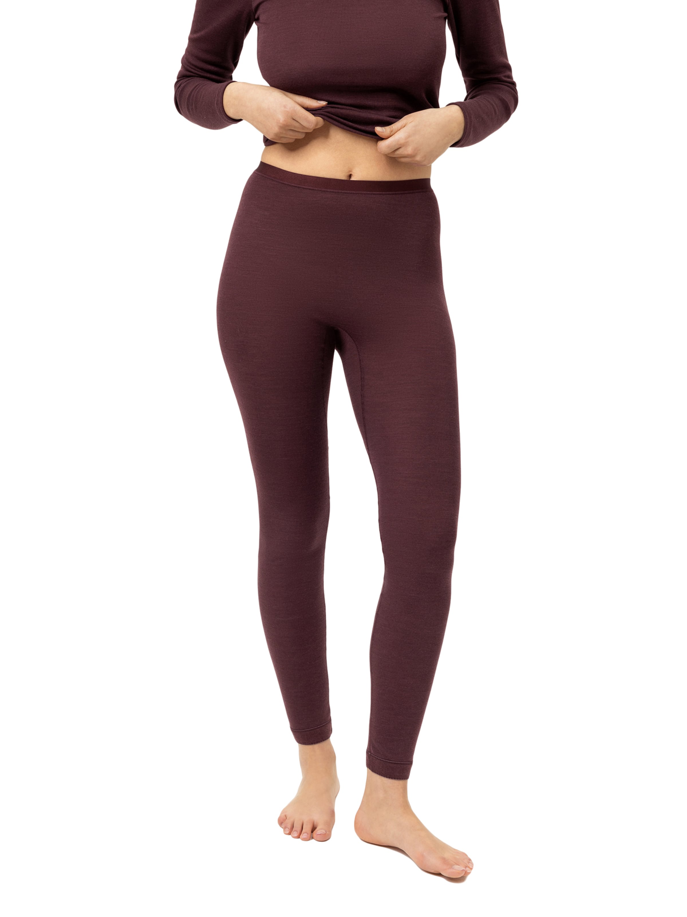 Mey Slimfit Leggings in Braun: Vorderseite