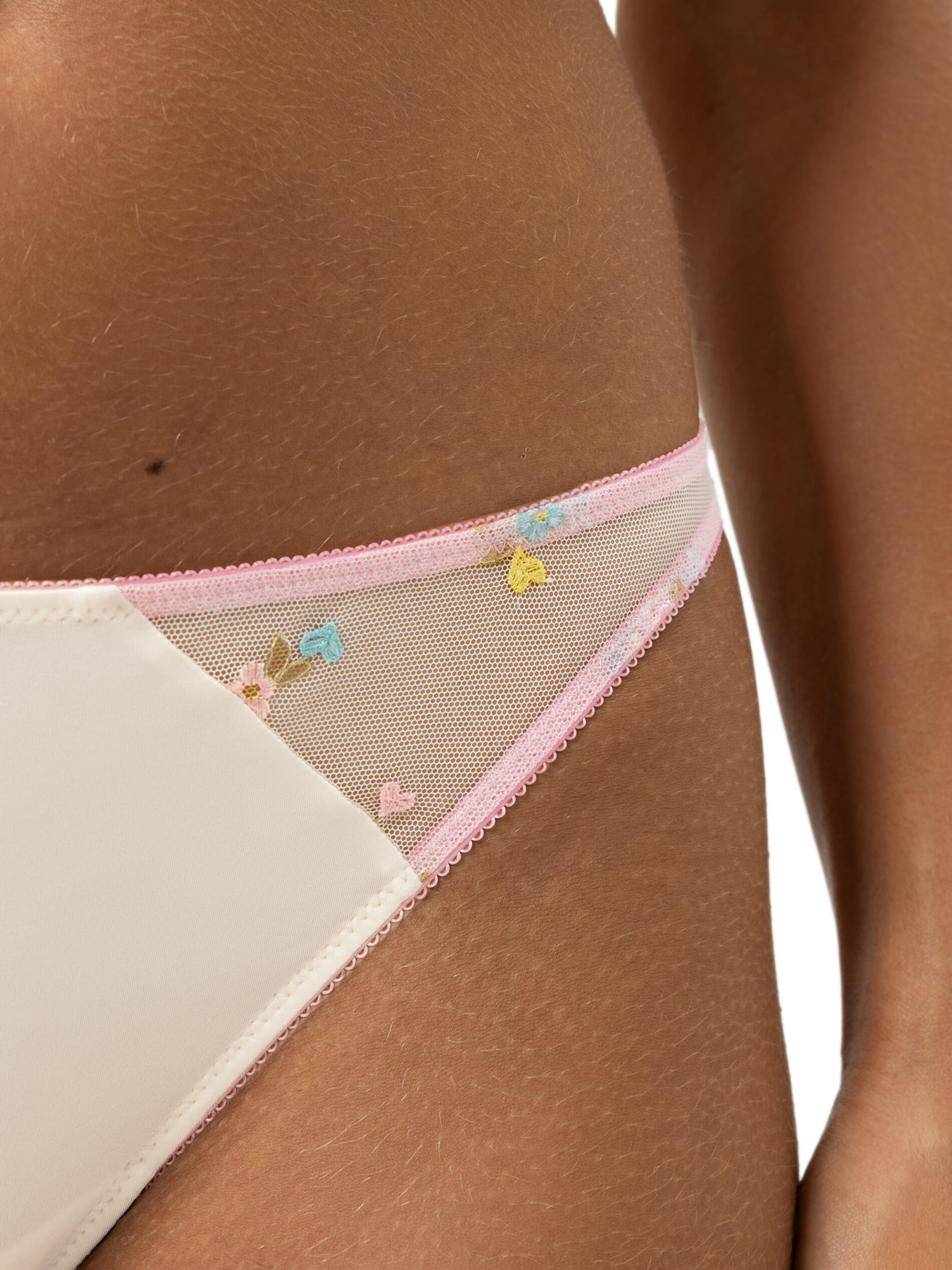 Mey Slip 'Poetry Flowery' in White