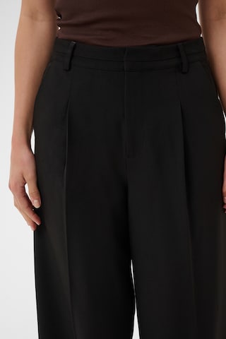 Kaffe Wide leg Pleat-front trousers 'KALima' in Black
