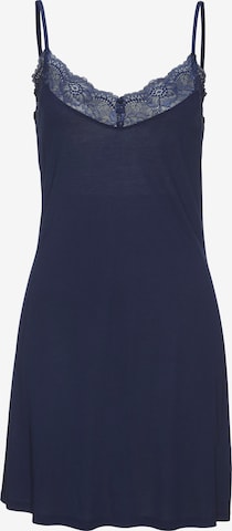 LASCANA - Camisa de noite em azul: frente