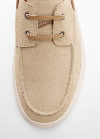 MANGO MAN Moccasins 'Easynaut' in Beige