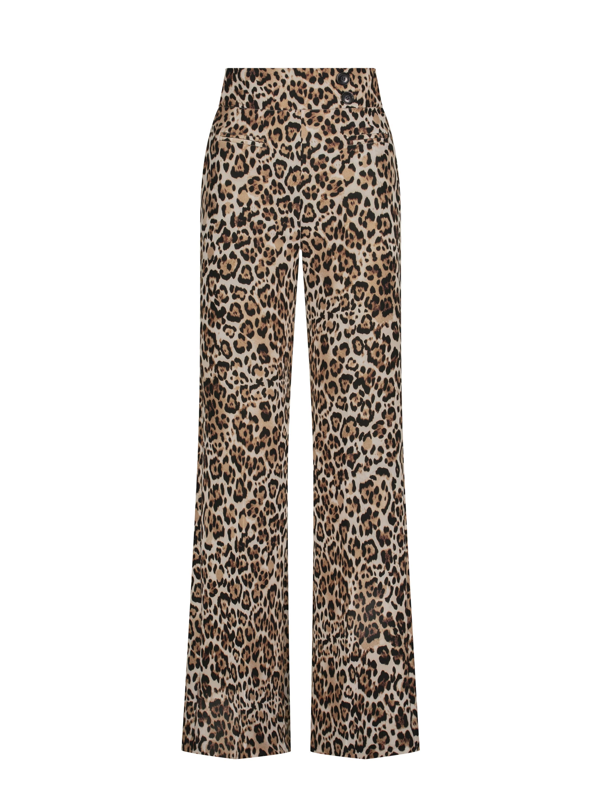 Wide Leg Pantalon à plis 'Coreana' Nicowa en beige : devant