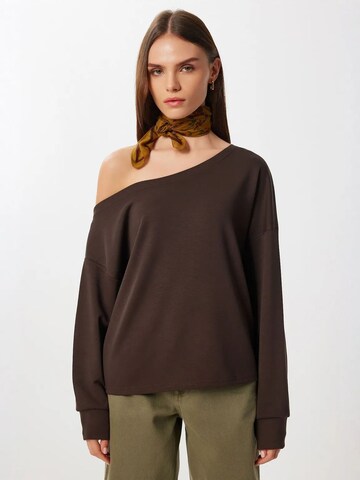 Happiness İstanbul - Sweatshirt em castanho: frente