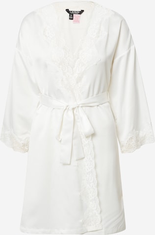 Robe de chambre Lauren Ralph Lauren en blanc : devant