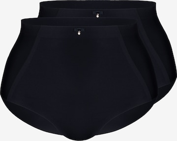 sassa Taillenslip 'BEAUTIFUL EMBROIDERY' 2er Pack in Schwarz: Vorderseite